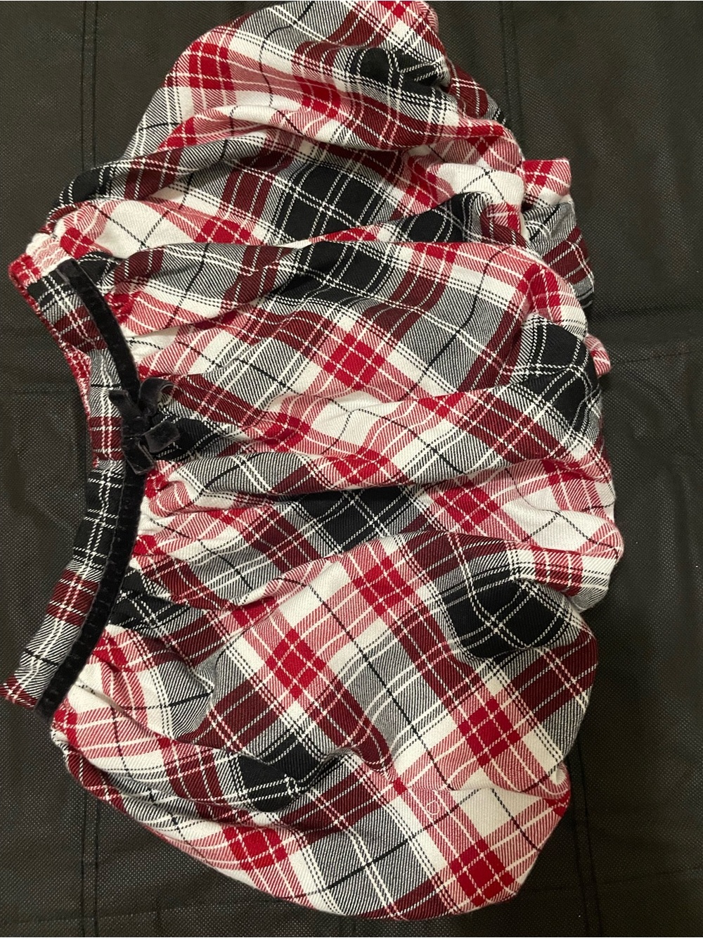 1989 Place Red Black White Plaid Skirt